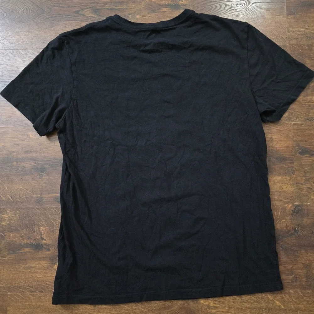 Taco Bell Mens Rainbow Watercolor Logo Graphic T-Shirt Black Large